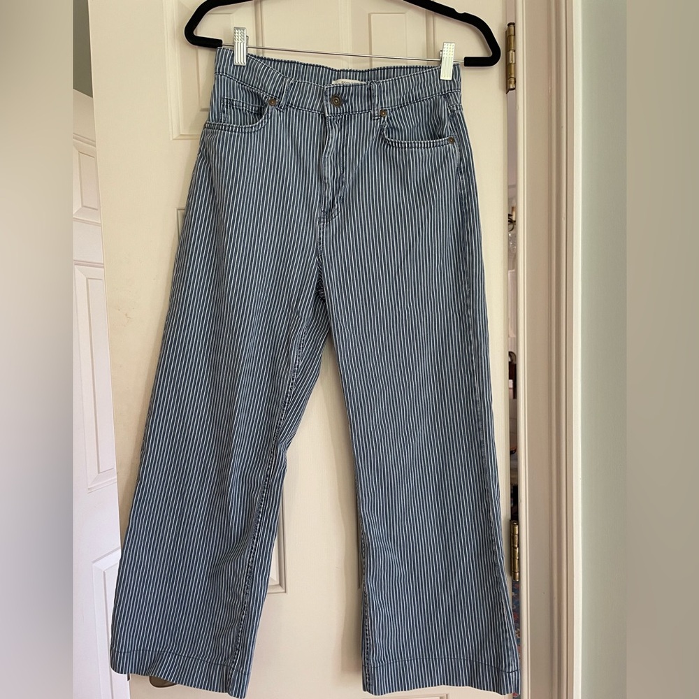 Sissy-Boy Brand (Bruges, Belgium) Blue and White Striped Jeans